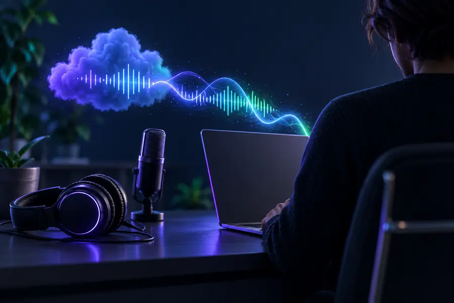 Visual representing the draft as spoken audio