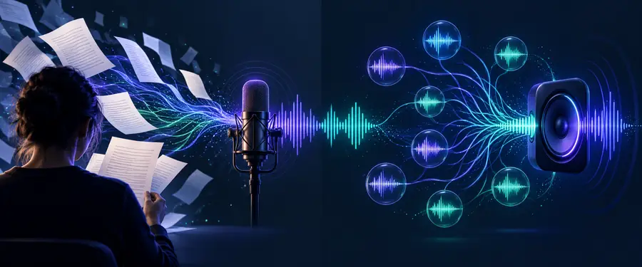 Illustration representing a planned narration workflow